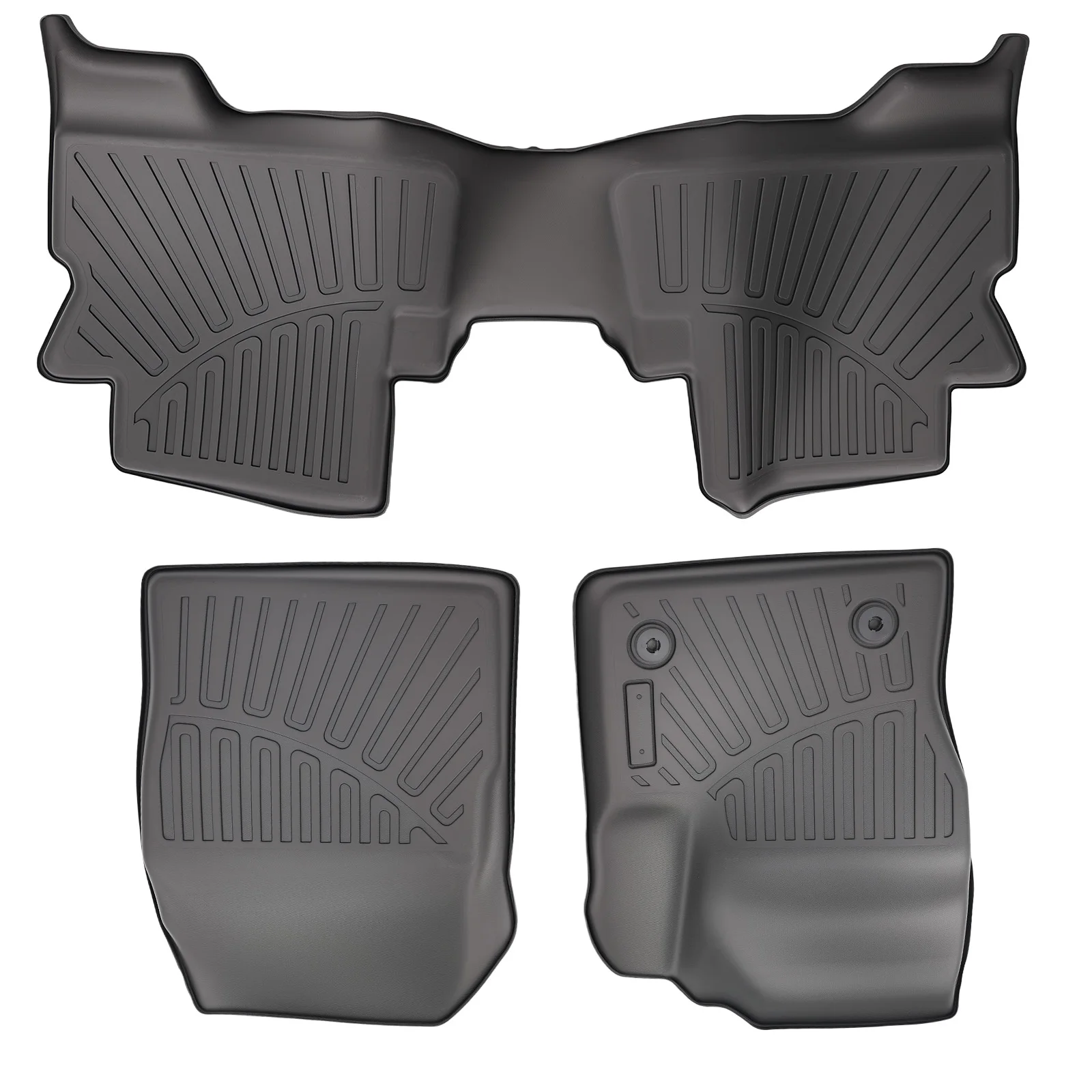 

Всепогодные коврики-вкладыши для Ford Escape C-Max 2013-2019, черные, из ТПЭ, комплект из 3 шт.