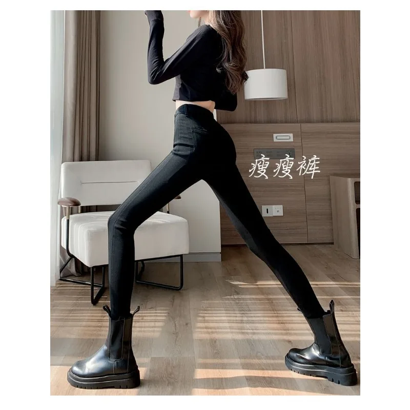 Magic Leggings for Women's Outer Wear Spring Autumn Winter Tight Slimming Pencil Pants Small Feet