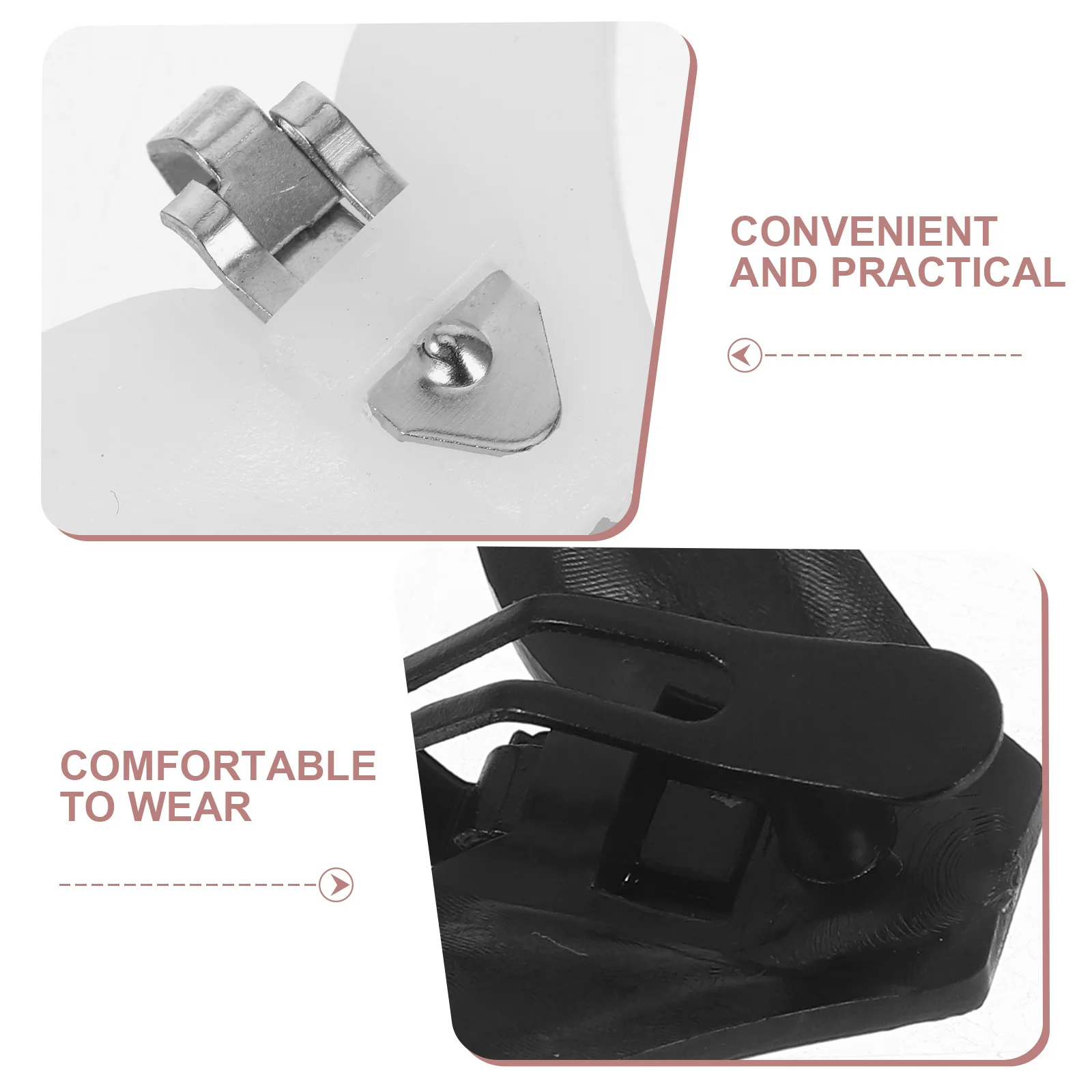 20pcs Plastic Tie Clips For Men Necktie Holder Hardware Bow Tie Fastener Clips Wedding Banquet Office Wear Accessories