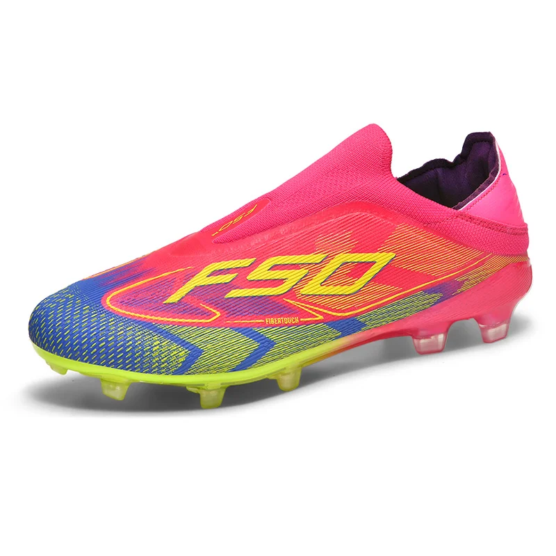 

New Men's Non-Slip Football Boots Soccer Shoes Grass Adult Sneakers Ultralight Sport Indoor Cleats Fg Turf Futsal Match Training