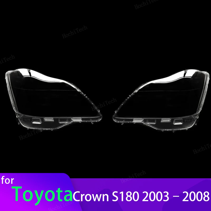 Head Lights Cover For Toyota Crown S180 2003-2008 Transparent Housing Front Headlights Lens Shell Glass Lampcover