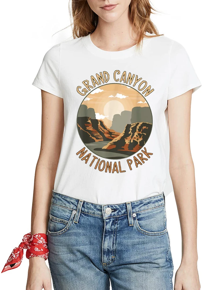 Grand Canyon National Park Women\'s T-Shirt Dad T-shirts Graphic T Shirts Tees Summer Tops Women Short Sleeve Tshirts Graphic Tee