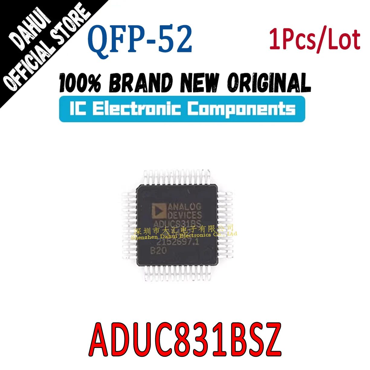 

ADUC831BSZ ADUC831BS ADUC831 -REEL QFP-52 Microcontroller chip IC new original