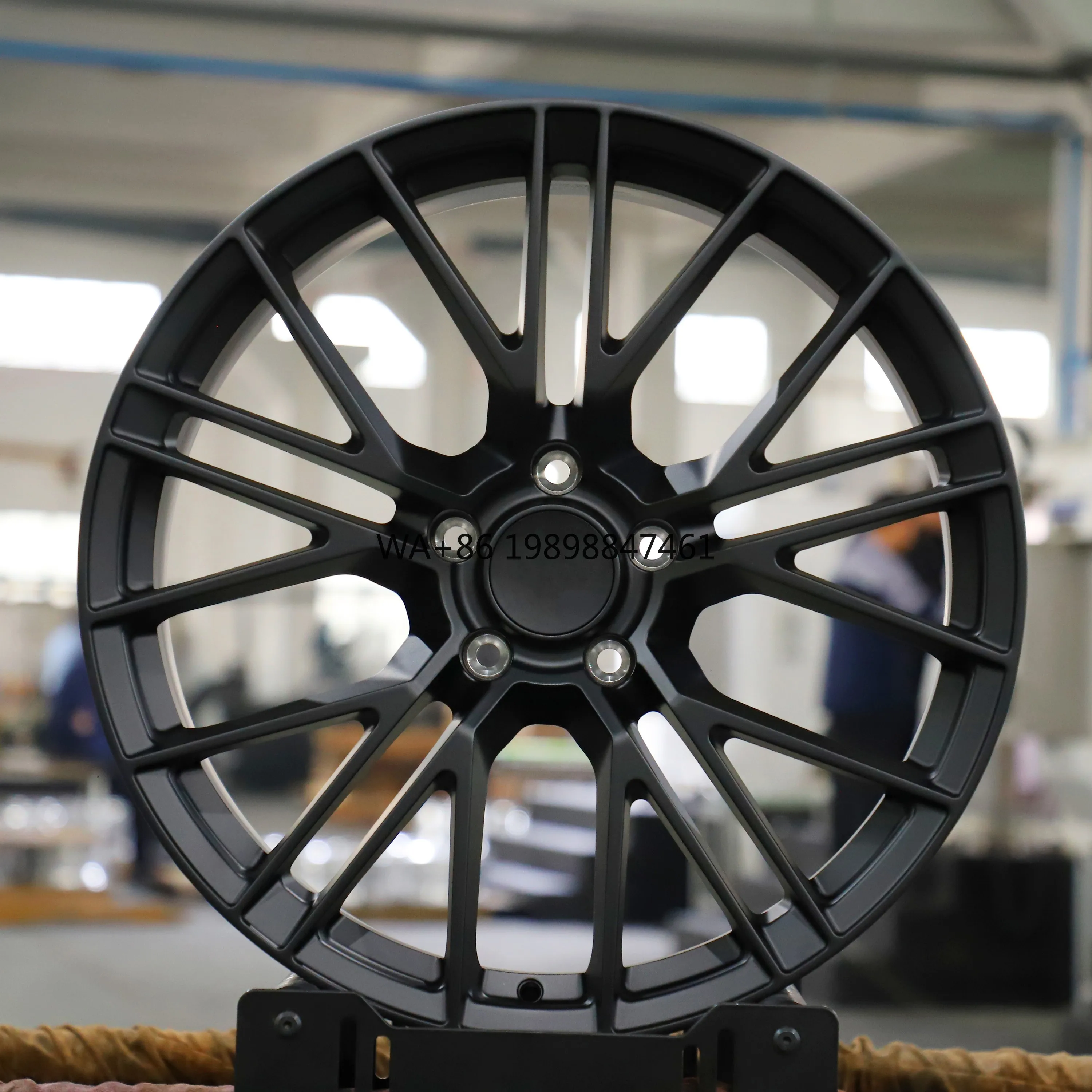 

Customize Color 21 Inch 5*130 for Porsche Matte Black Forged Aluminum Alloy Car Wheels New Condition Special Multi Spokes Design