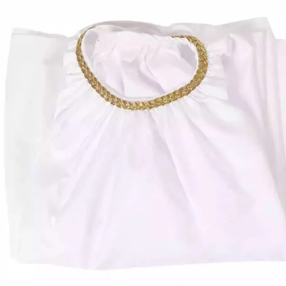 Série de tv anjo aziraphale branco robe adulto feminino masculino vintage medieval igreja cantando vestido uniforme de halloween