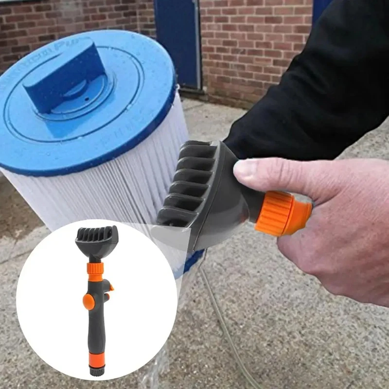 Pool Filter Comb Cleaner Pool Cartridges Filter Cleaner Comb Hot Tub Spa Water Filter Cleaning Hose Attachment Tool