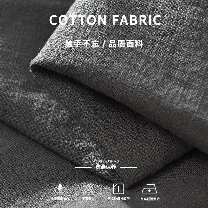 Summer Men's Thin Small Square Collar Short-sleeved Japanese Retro Literary Casual Handsome Versatile Breathable Shirt Trendy