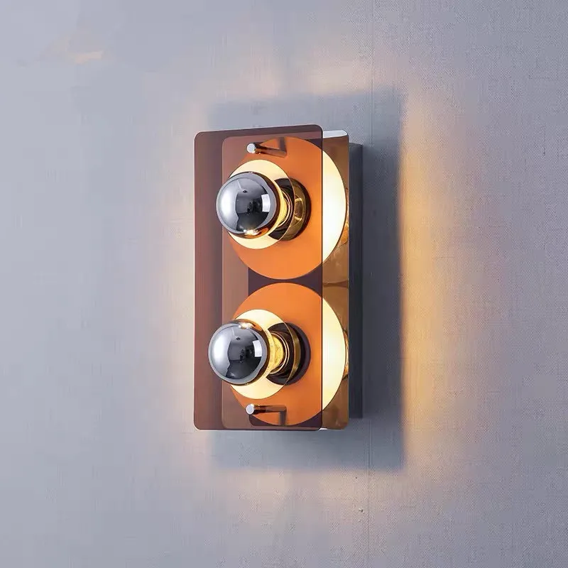 Iron Creativity Wall Lamp Full Spectrum Tricolor Wall Light Corridor Study Restaurant Lighting Lamps