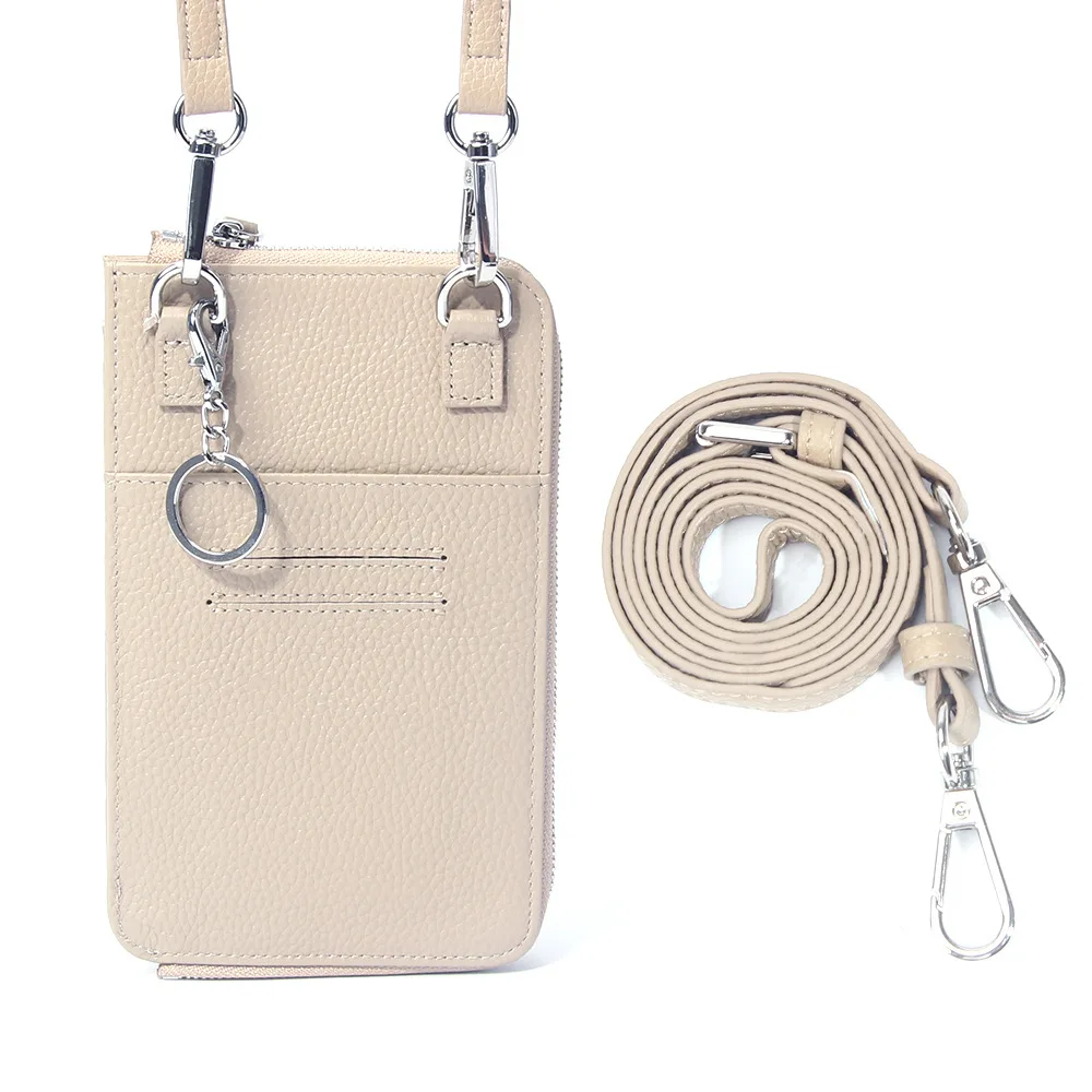 

2024 Genuine Leather Trend Crossbody Cell Phone Bag Fashion New Women Summer Hot Mini One Shoulder Phone Bag Women