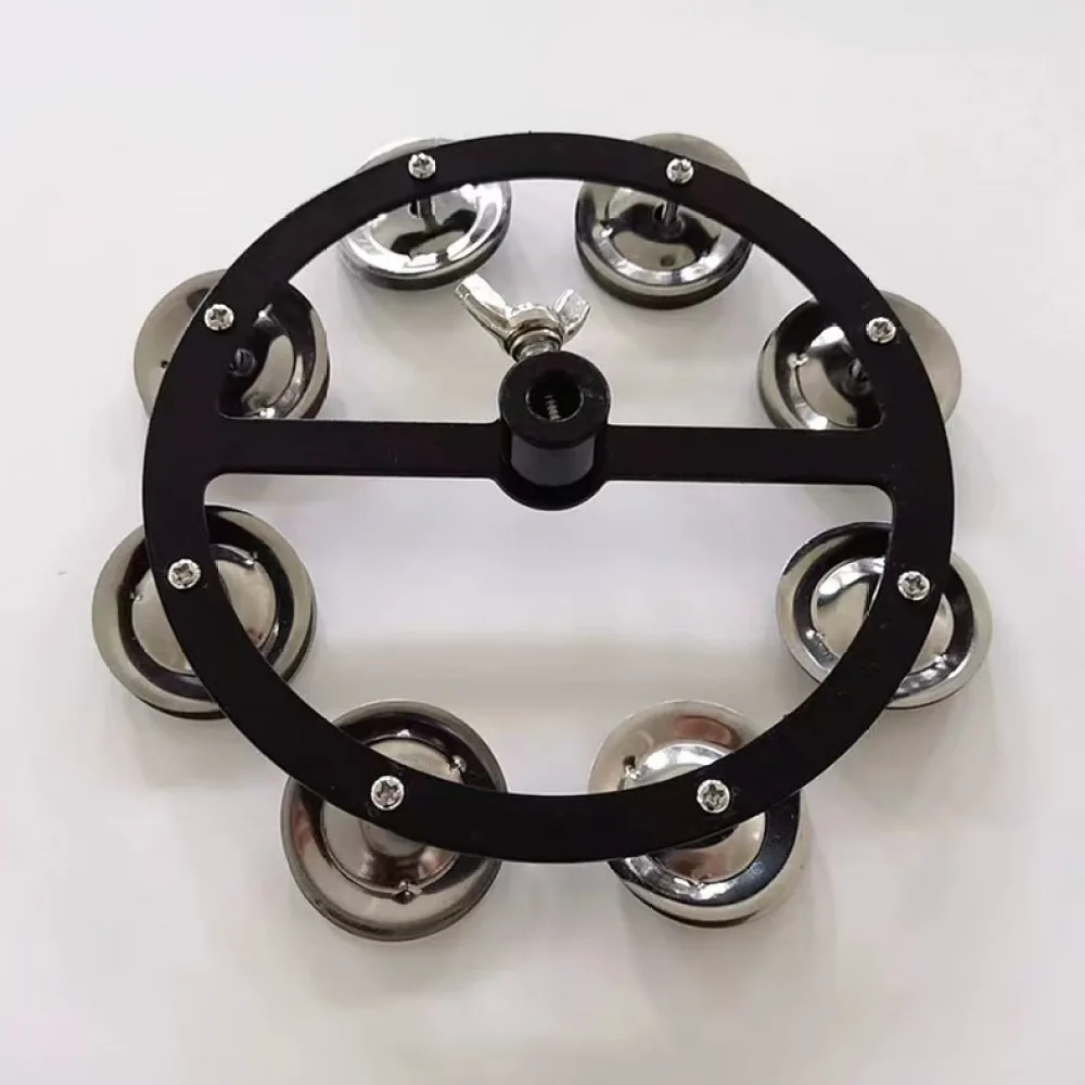 Professional Hi Hat Tambourine Cymbal Attachment Zinc Alloy Vibration For Drum Set Practice Performance Musical Tool