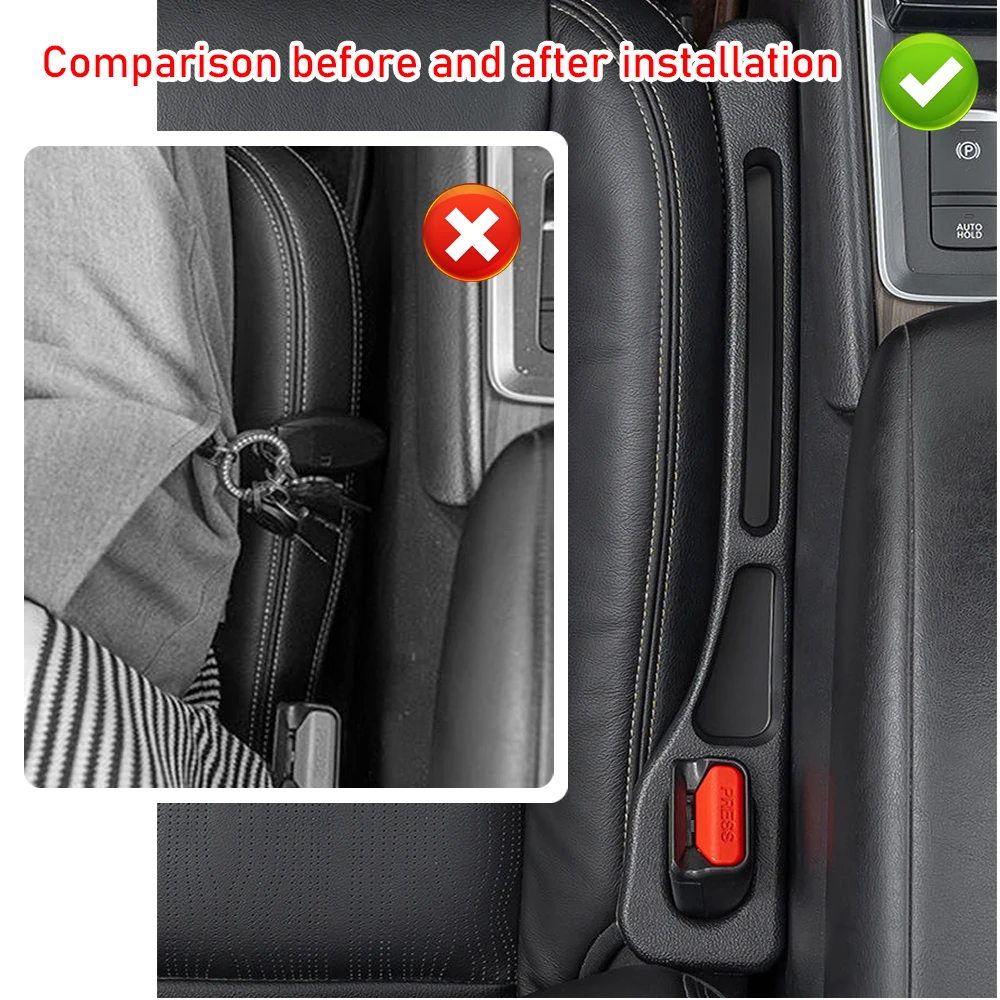 2PCS Car Seat Gap Filler Strips Leak Proof Filling For Honda CRV CR V 2 3 4 5 6 Sport Auto Interior Seat Storage Accessories