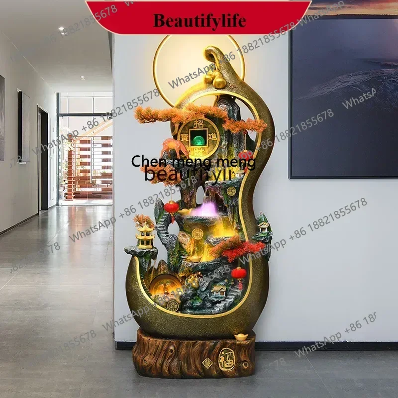 

X ss 8617 gourd rockery, flowing water, circulating water, feng shui wheel lucky ornament, office landing opening gift