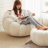 Comfortable Pumpkin Shape Living Room Lazy Sofa Soft Luxury Creative Modern Nordic Bedroom Single Lazy Sofas Home Decorations