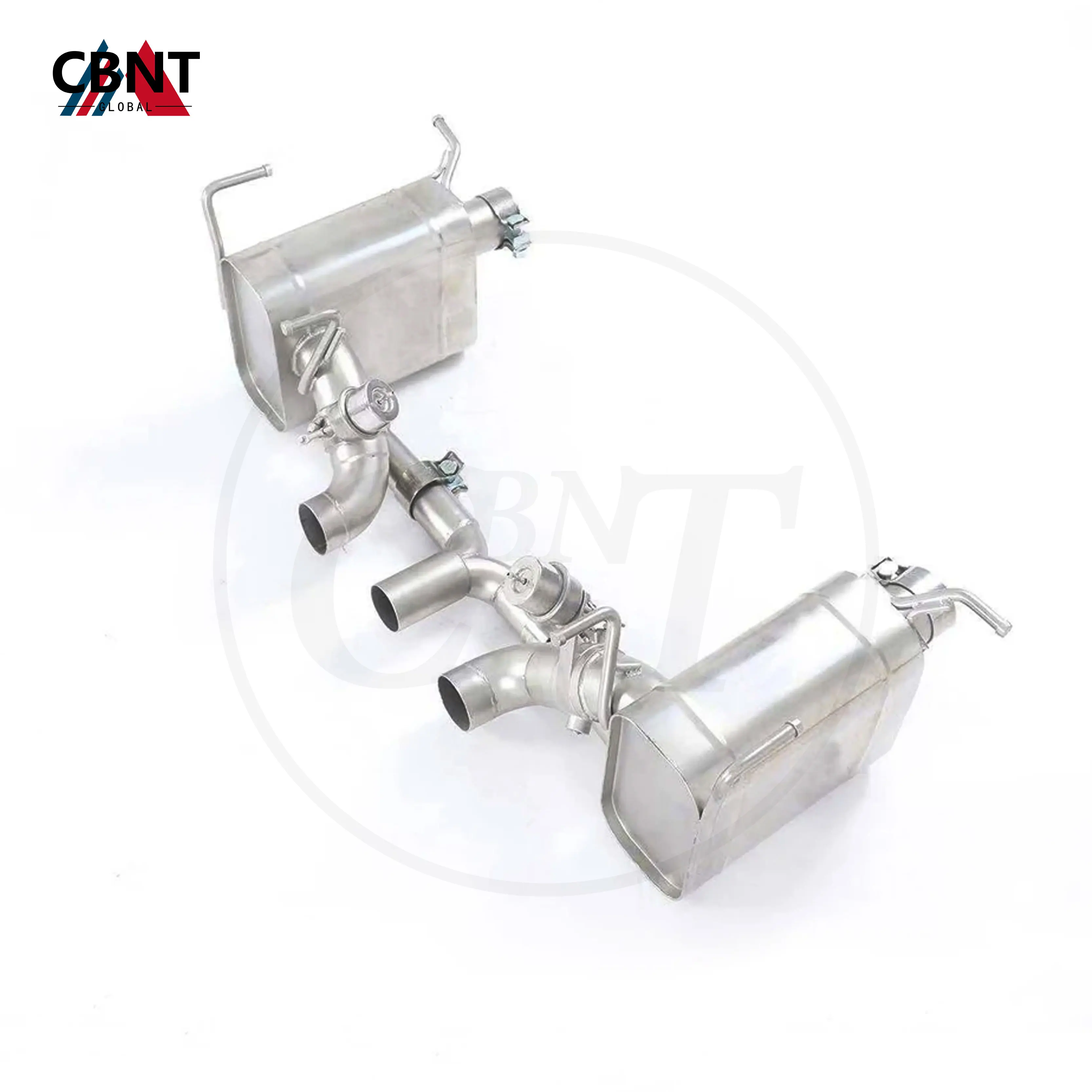 CBNT Exhaust Axle-back with Valve Muffler for Ferrari 458 4.5L 2009-2016 Tuning SS304 Stainless Steel Valved Exhaust-pipe