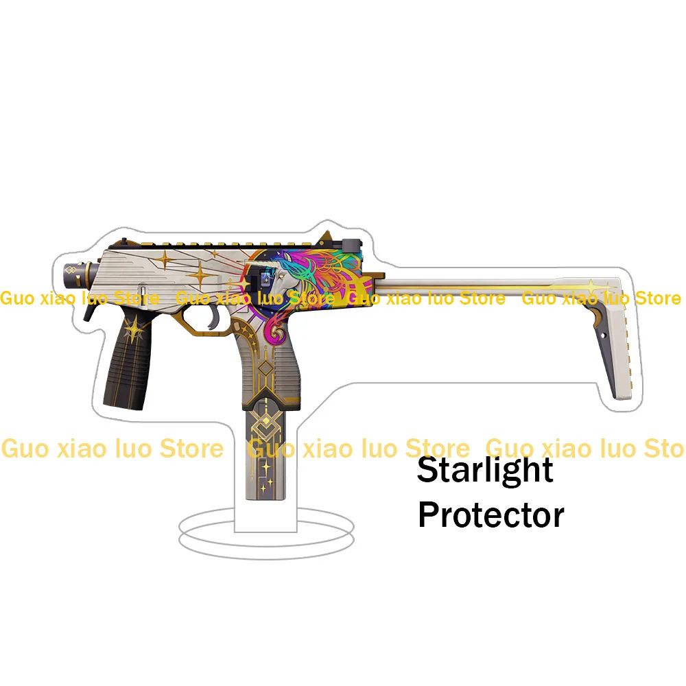 Guo Xiao Luo CS2 GO Game senjata MP9 Arctic tri-tone Hot Rod Starlight pelindung Gunung Fuji kulit akrilik berdiri hadiah ornamen