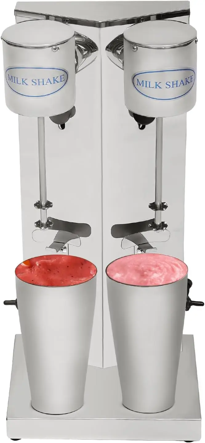 

Milkshake Maker Machine, 360W 110V Commercial Electric Drink Mixer, Stainless Steel Milkshake Blender Milk Shake Maker, Double H