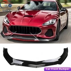 LAICY For Maserati Granturismo S Car Front Bumper Chin Lip Spoilers Body Kits Splitter Skirt Diffuser Protection Guard