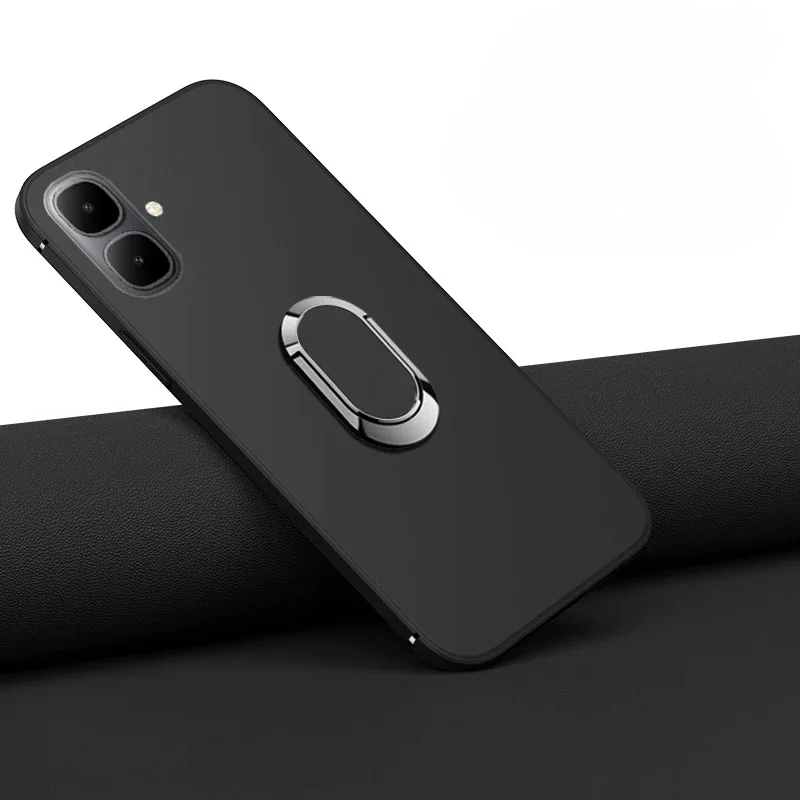 

For Tecno Pop 10 Spark Go 2 Cover Astronaut Holder Ultra-Thin Matte Silicone Shell For Tecno Spark Go 2 Pop 10 Phone Case