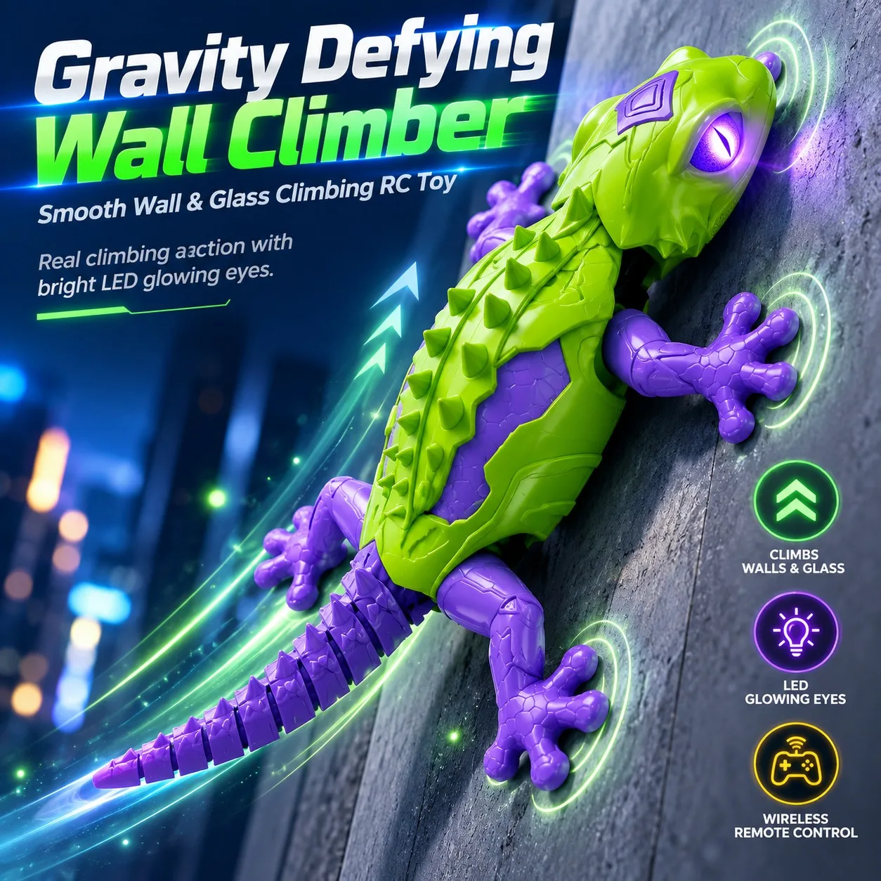 Remote Control Lizard Toy 2.4GHz RC Animal Toy Realistic Model Flexible Joints Electric Walking Toy for Kids Boys Gift