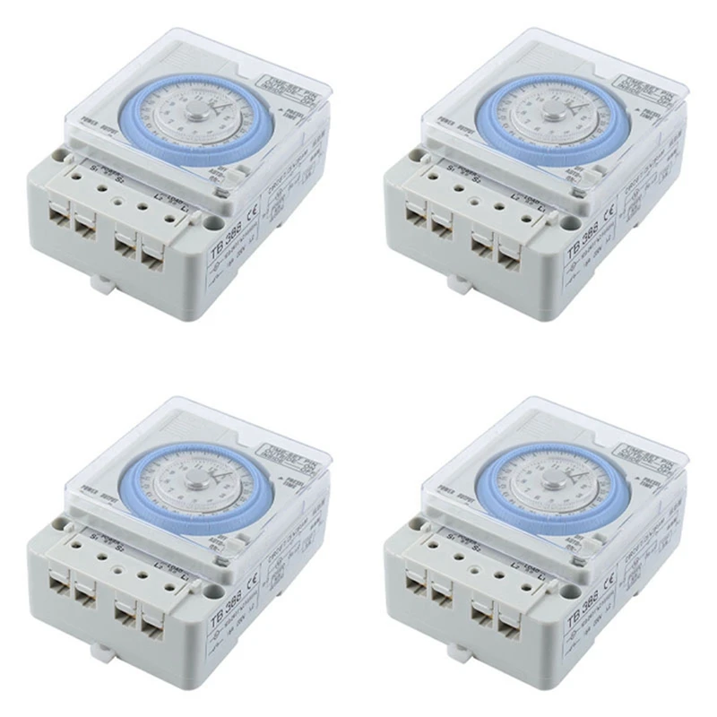 

4X New TB-388 Rectangle 15 Minutes / 96 Times Switch Timer Without Battery