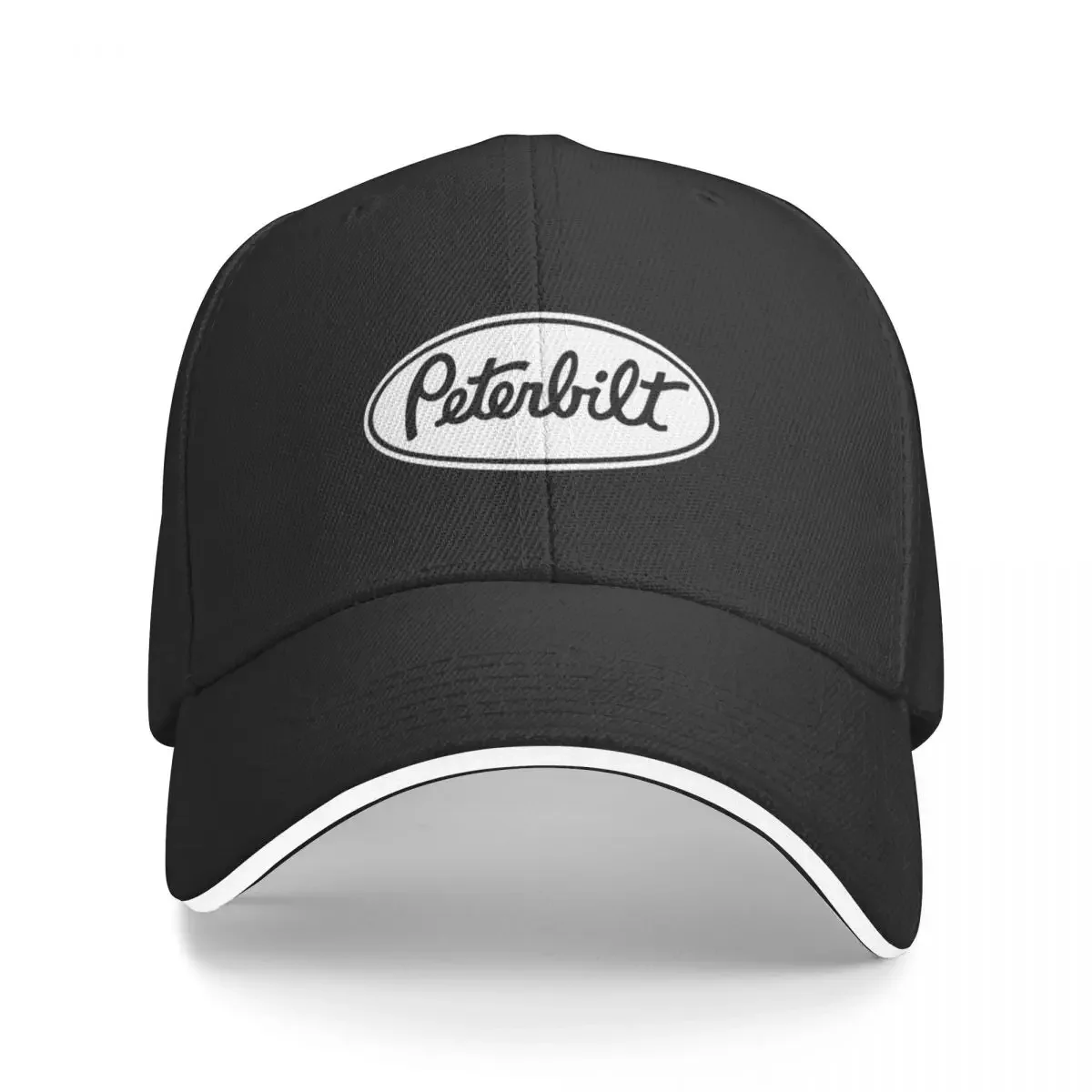 White Peterbilt Card Design Printing Baseball Caps Women's Coquette Leisure Peaked Cap Adjustable Sunscreen Hats