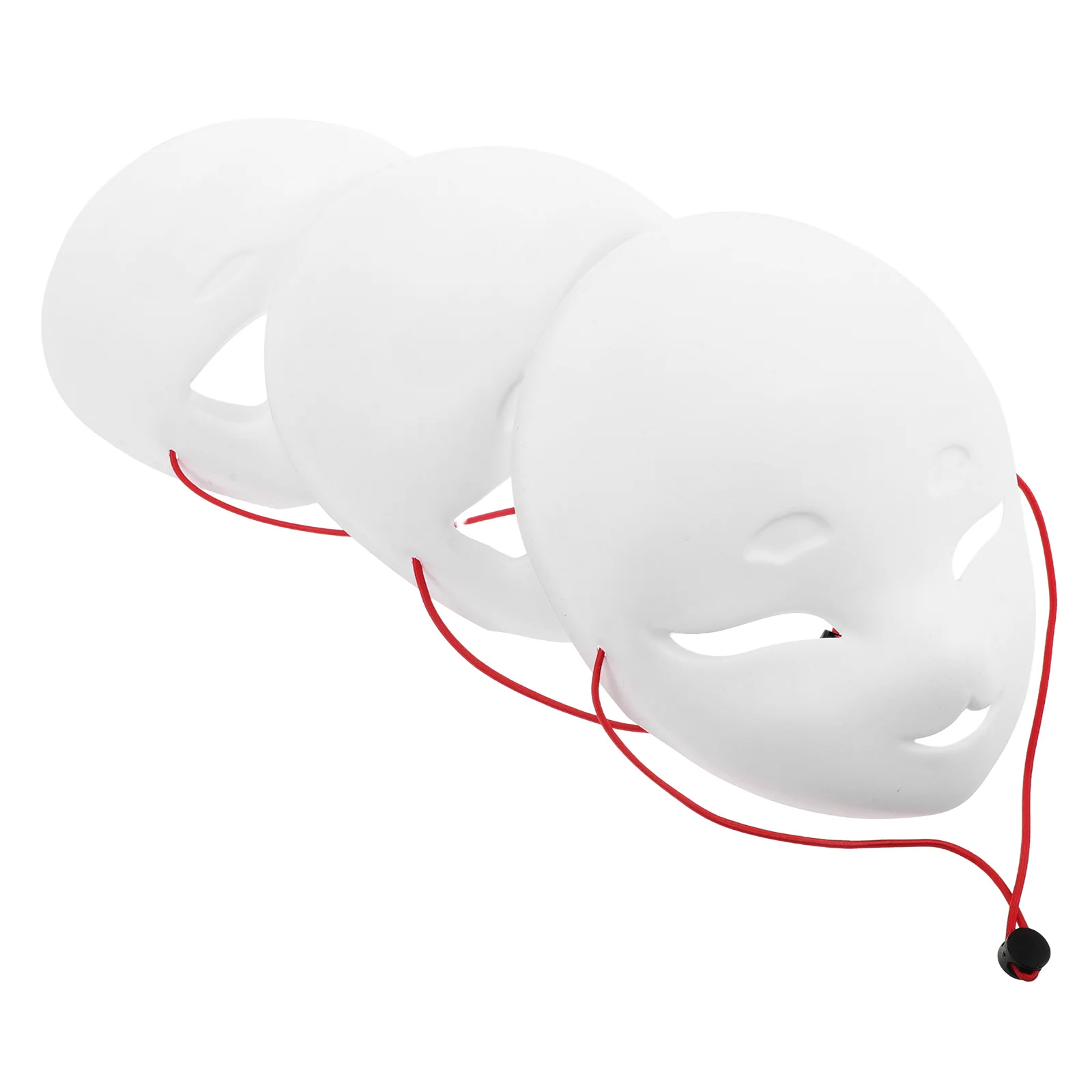 

3 Pcs Halloween Mask Blank Masks Craft Face DIY Costume Cat Cosplay Costumes Props to Decorate Animal