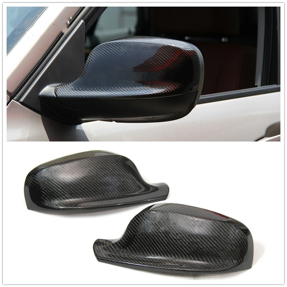 

Carbon Fiber Mirror Cover Exterior Rearview Reverse Caps Rear View Shell Add On For BMW X3 F25 2010-2013 X1 E84 2011-2013