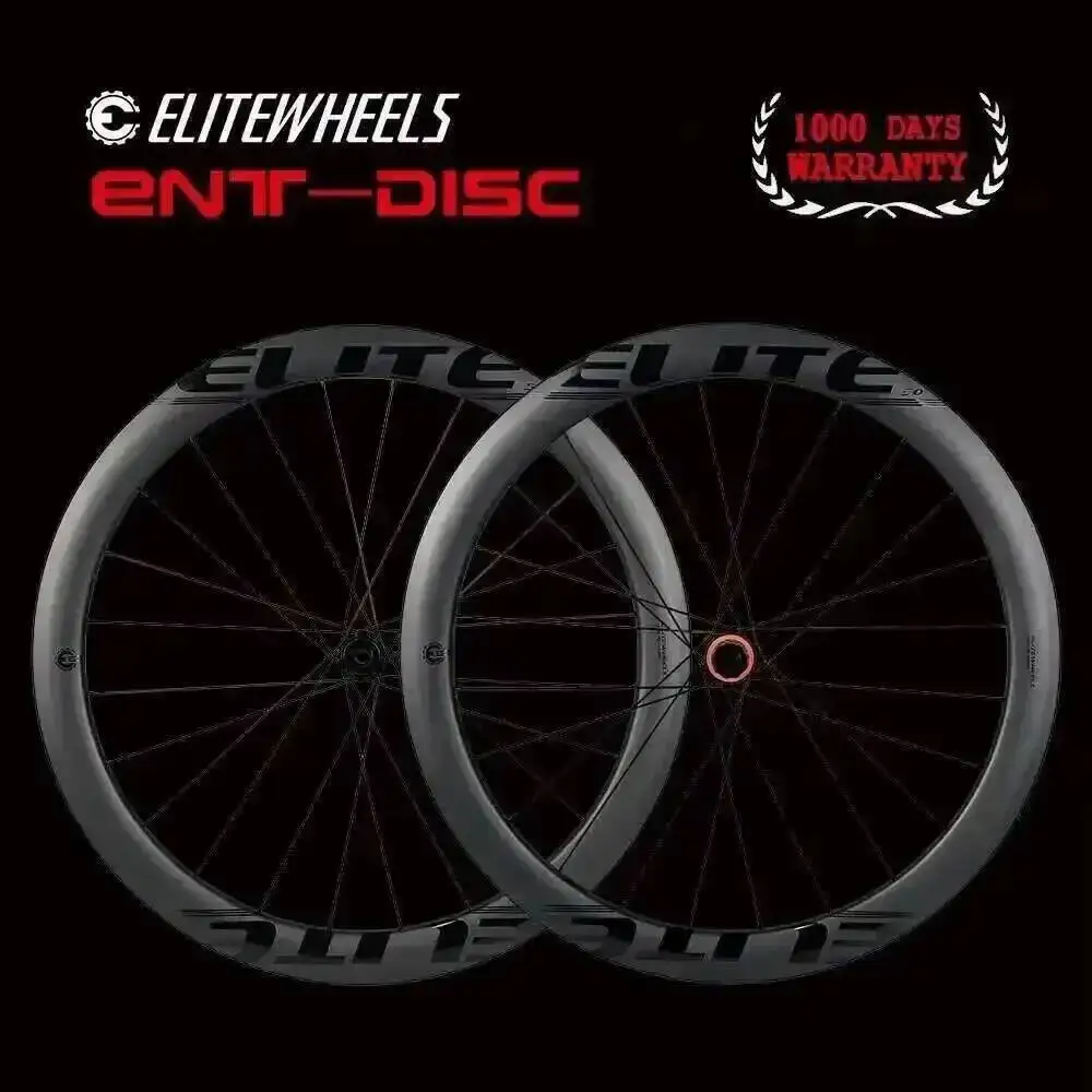 AliExpress ELITEWHEELS Carbon Wheels Disc Brake 700c Road Bike Wheelset ENT UCI Quality Carbon Rim Center Lock Or 6-blot Bock Road Cycling