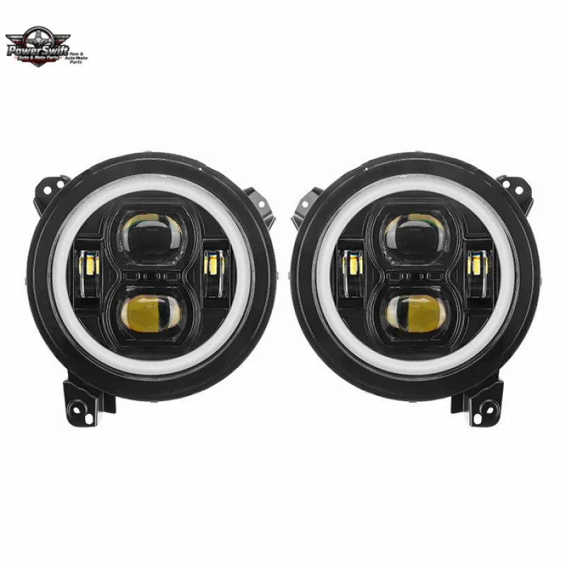 

Suitable for 2018+ Wrangler JL JT Gladiator Front RGB 9inch LED JL Headlight