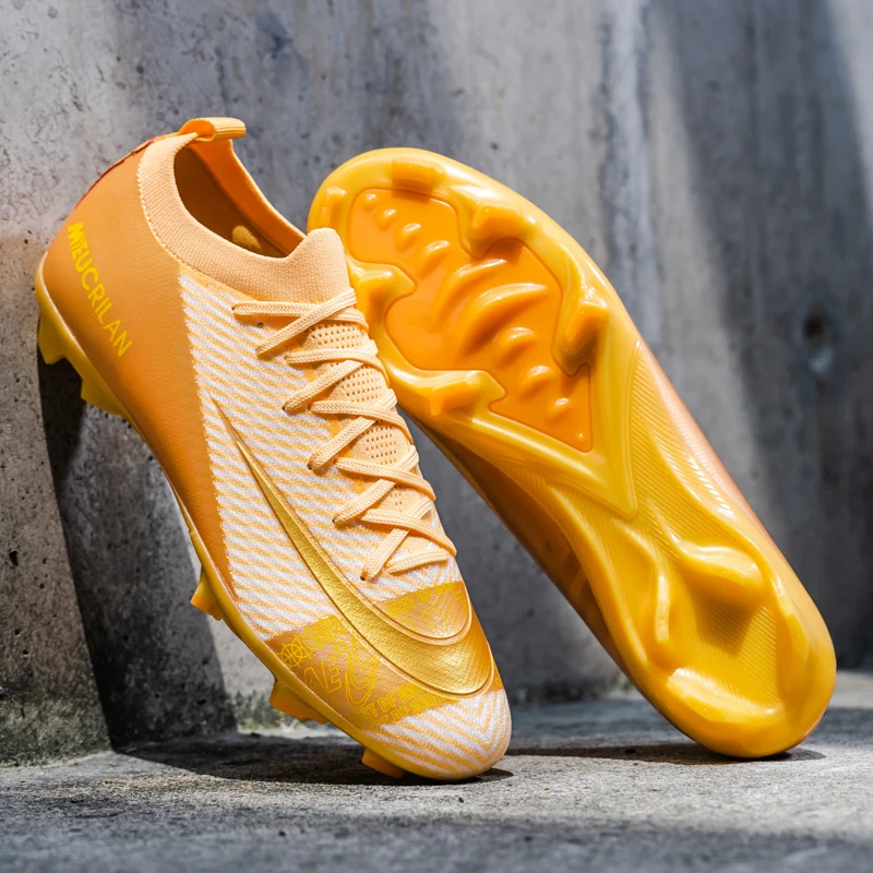 

New Men's Soccer Shoes FG Top Quality Non-Slip Football Boots Training Cleats Sneakers Wholesale Drop Shipping Unisex Adult