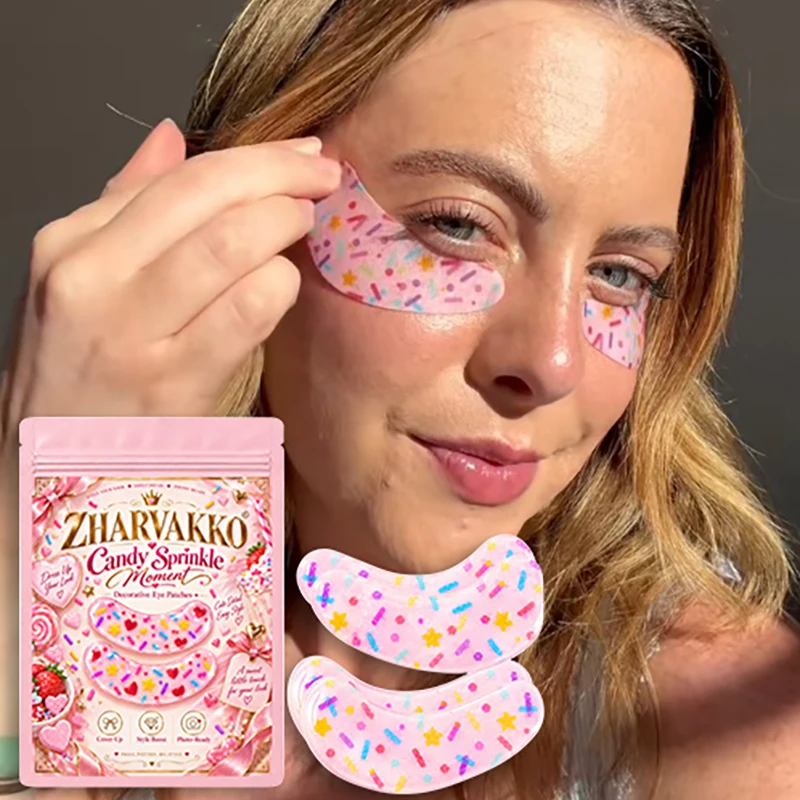 Cute Creative Decorative Eye Patches Sweet Fruit Themed Festival Party Eye Stickers Lightweight Portable Girls Makeup Eye Decor