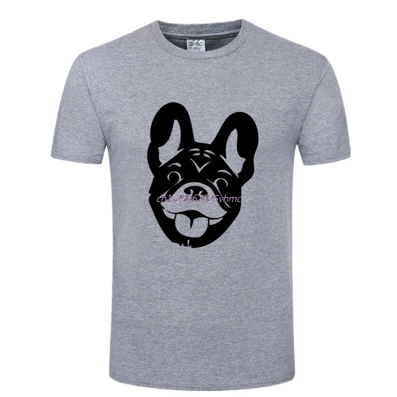 Hot Sale  Ferocious Pug Dog Printed Mens T-Shirts Novelty French Bulldog Tee Shirts Men's Short Sleeve t shirts