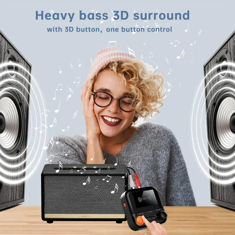 Wireless Audio Receiver Wireless Aux Adapter Receiver With 3.5mm Audio Cable Audio Signal Receiver For TV PC Powered Speaker