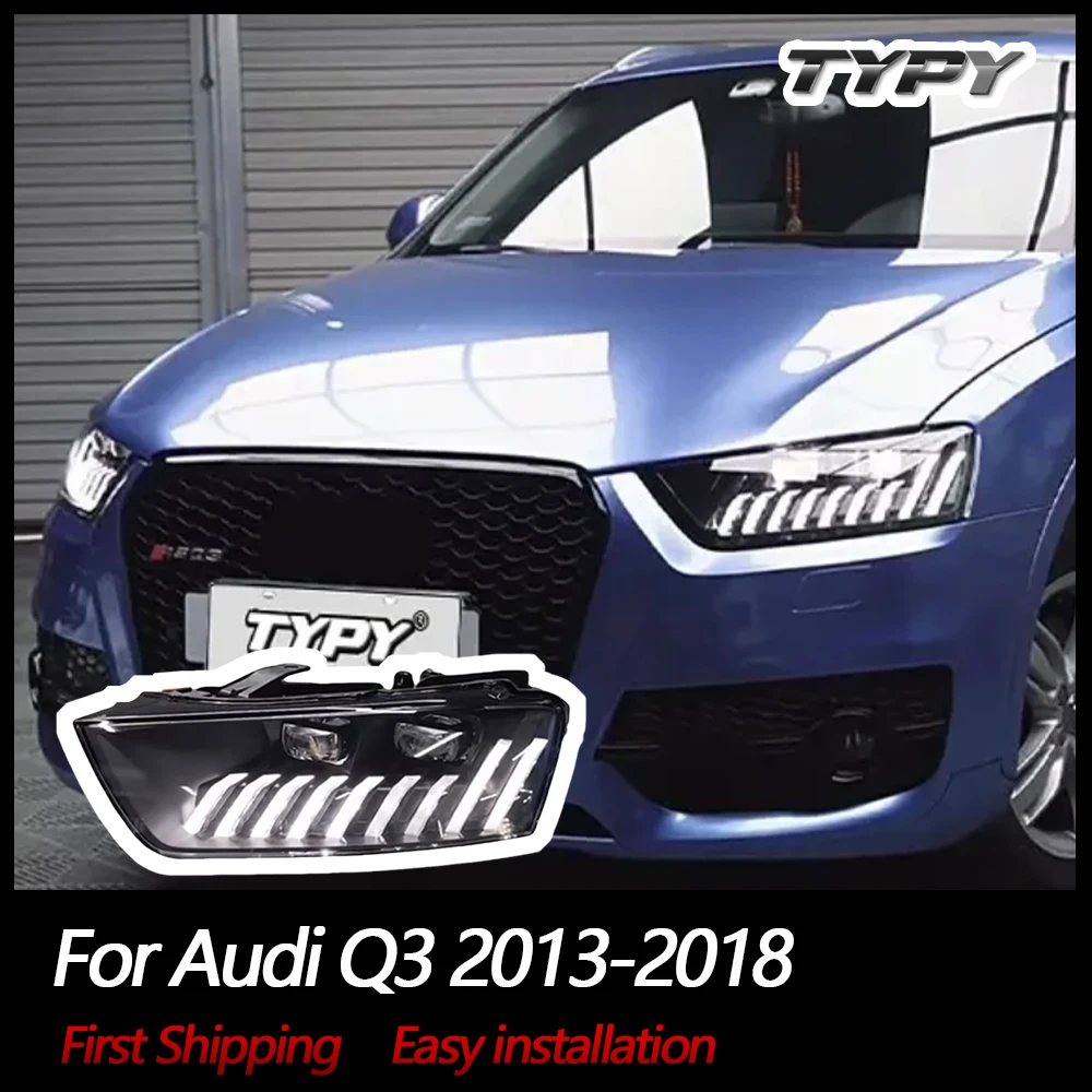

TYPY Car Headlights For Audi Q3 2013-2018 LED Car Lamps Daytime Running Lights Dynamic Turn Signals Car Accessories