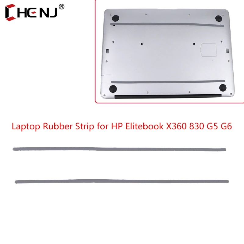 1/2Pcs Rubber Strip Laptop Bottom Shell Cover Foot Pad For HP Elitebook X360 830 G5 G6 Non-Slip Bumper Feet Strips Laptops Tools