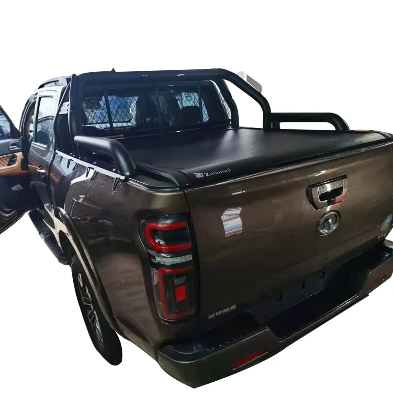 Retractable Aluminum Tonneau Cover Off-road Accessories Roller Shutter Electric For Great Wall Poer PAO