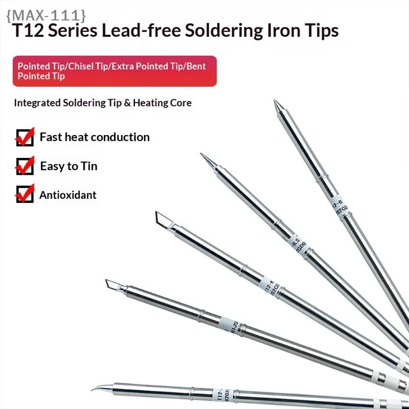 

T12 I ILS J02 JL02 K KU Soldering Iron Tips For Hakko Fx951 DIY T12 Electric Soldering Iron Soldering Station Welding Tools【W1】