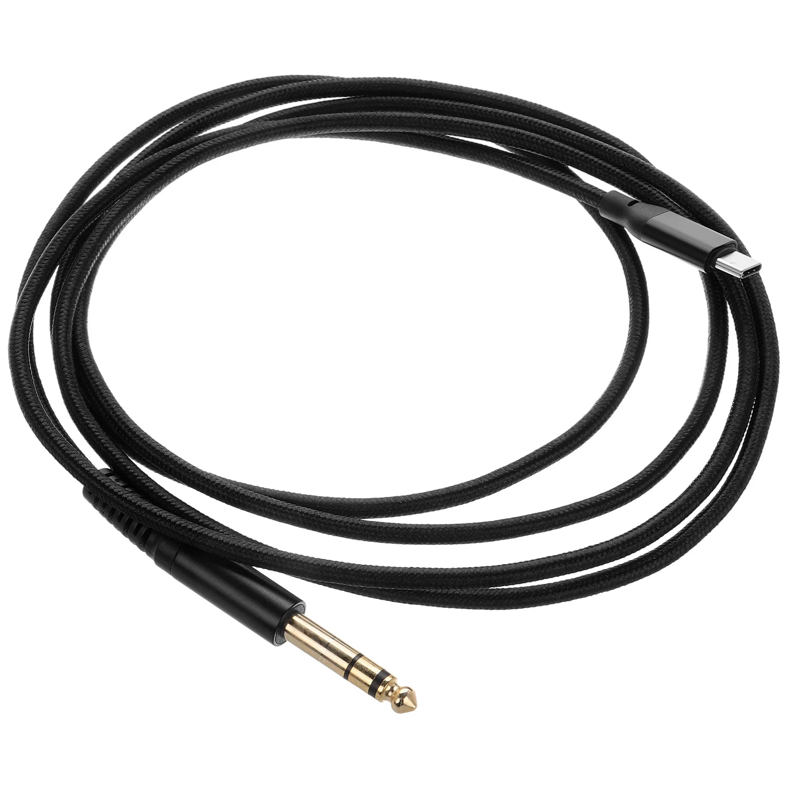 USB Type-C to 6.35mm Audio Cable Built-in Digital Chip Stable Transmission Clear Sound Guitar Recording Adapter Cable