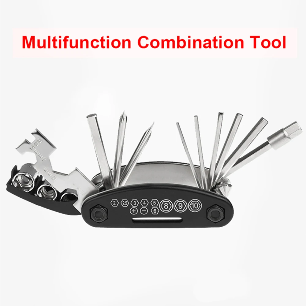 Multifunctional Bike Tool 12 In 1 Pocket Mini Bicycle Repair Tool Portable Bike Bicycle Screwdriver Repair Cycling Tool