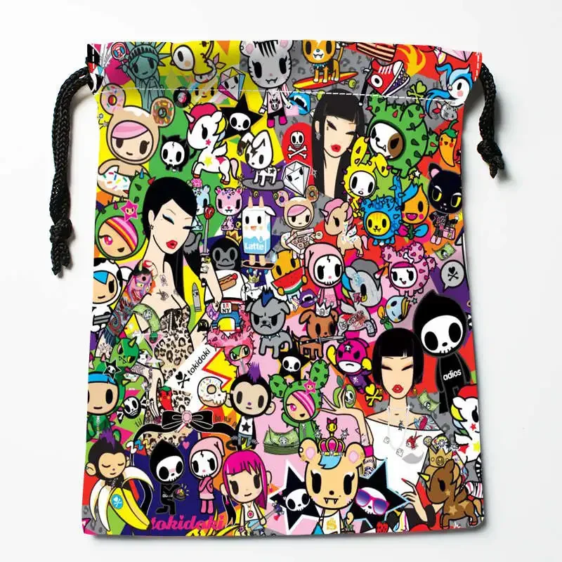 New Arrival Tokidoki Drawstring Bags Custom Storage Printed Receive Bag Type Bags  Storage Bags Size 18X22cm