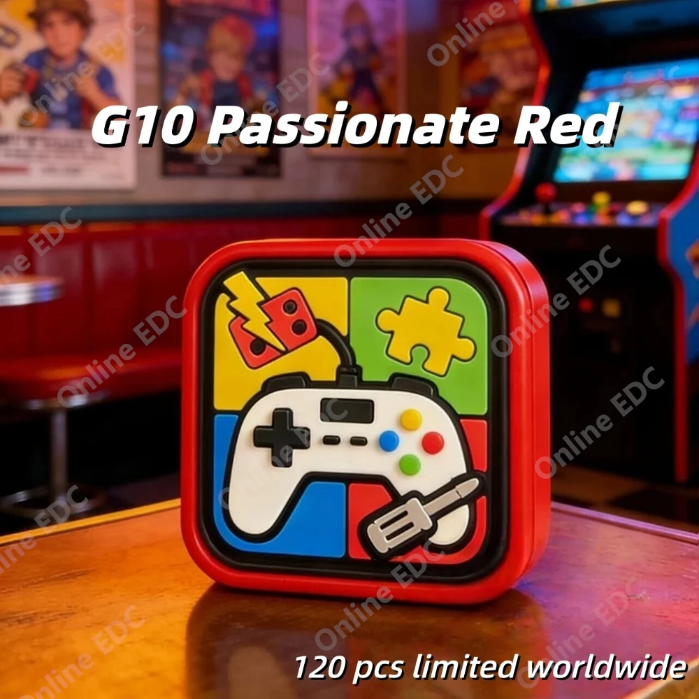 HF EDC MagicCube Slider G10 Energetic Yellow Passionate Red Push Slider Unlimited Pushing Slider Anxiety Relief Gadgets