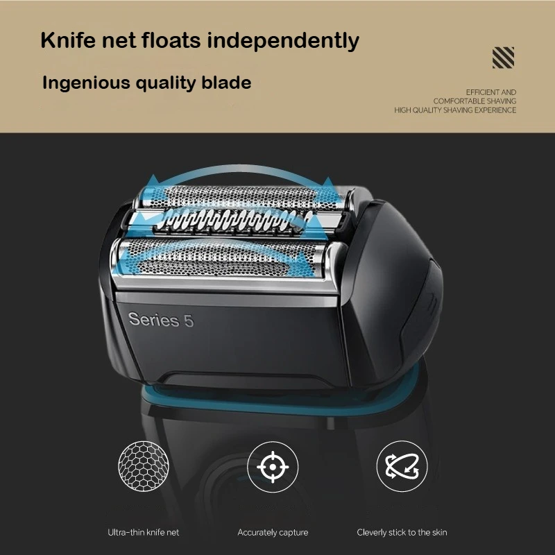 رؤوس بديلة لماكينة الحلاقة والقطع مناسبة لسلسلة براون 5 ماكينة الحلاقة الكهربائية 52B 52S 5030S 5040S 5147S 5050CC #6