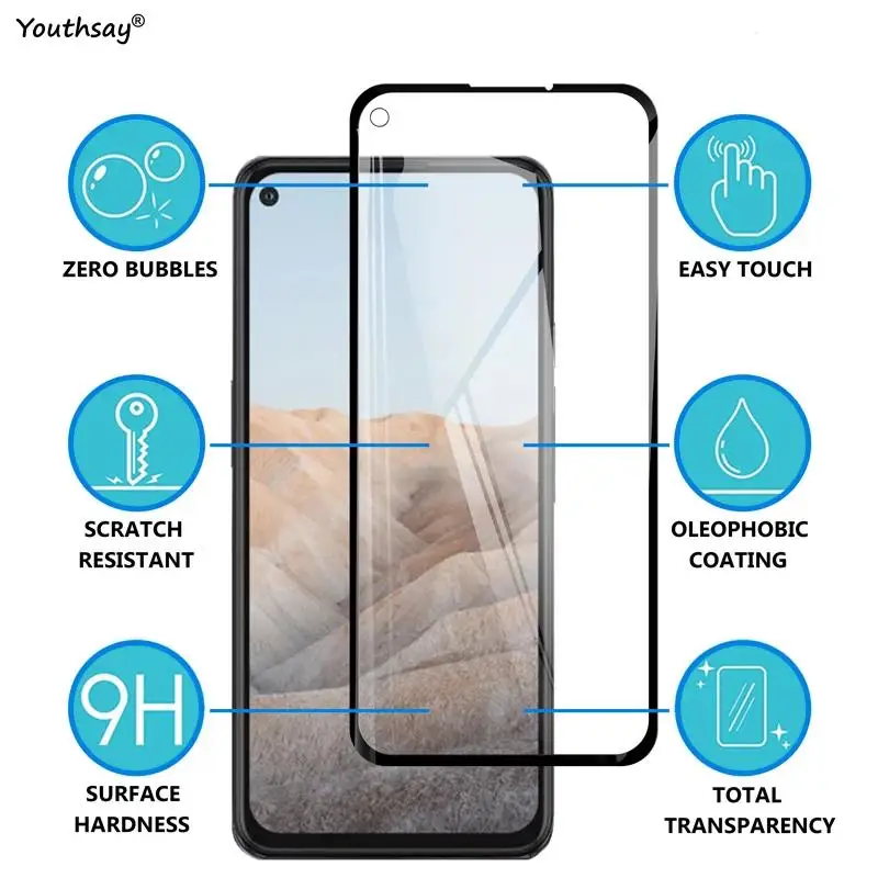 Full Glue Glass For Google Pixel 5A Screen Protector For Pixel 5A 5 Tempered Glass Protective Phone Lens Film Google Pixel 5A