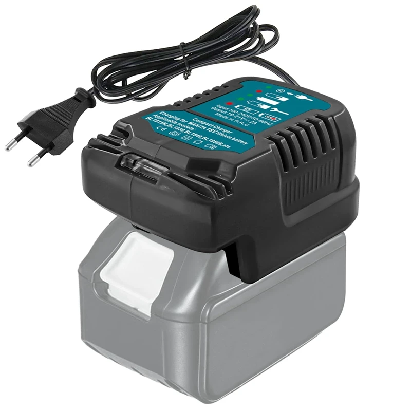 Reemplazo para Makita 18V Mini cargador DC18RC cargador de reemplazo para baterías de litio Makita BL1860 BL1450 BL1830