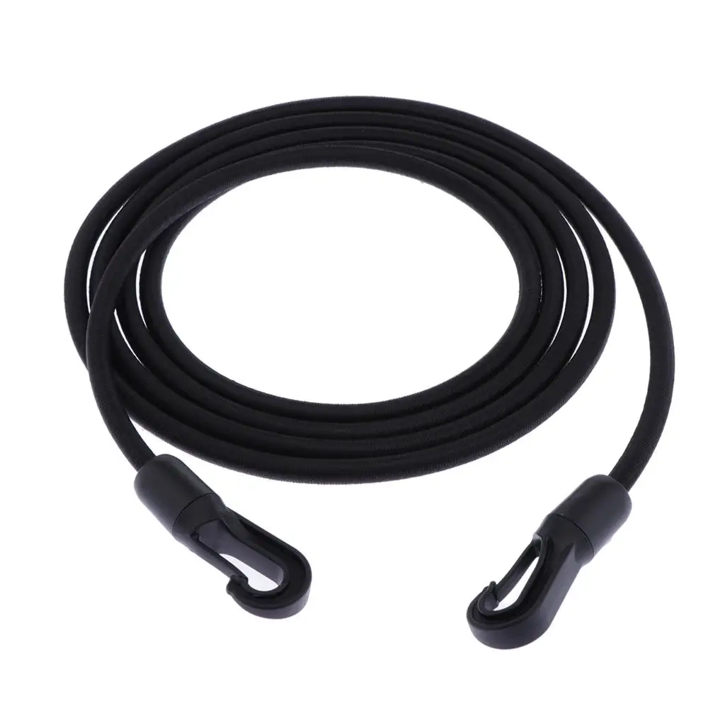 Elastic Retainer with Hooks Durable Shock Cord Rubber Material for Outdoor Equipment Canoeing Accessories and Home