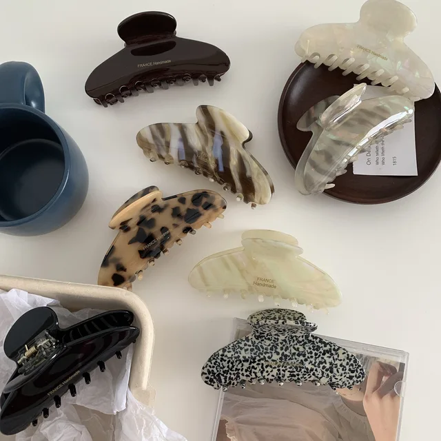 Korea popularna moda 10.5CM geometryczny magiczny kolor klamra do włosów kreatywność kwas octowy Shark klip akcesoria do włosów dla dziewczynek