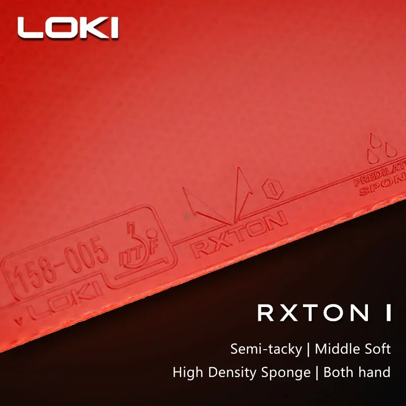 LOKI-rxton ยางปิงปอง1 3 5, พลังภายในกึ่งไม่มีรสนิยม, ปิงปองความหนาแน่นสูง, ได้รับการอนุมัติ ITTF, Original