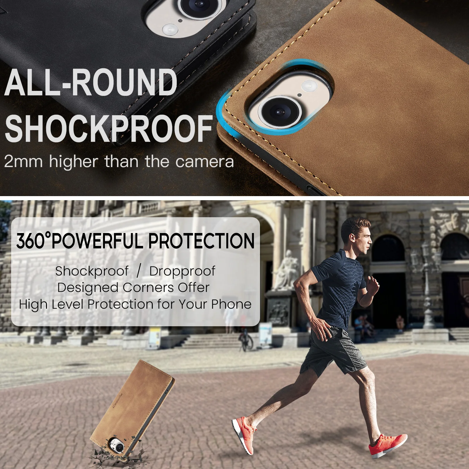 

CaseMe-013 Wallet Case For Samsung Galaxy A10 A12 A13 A14 A15 A16 A34 A55 A56 5G New Magnetic Luxury PU Leather Card Stand Cover