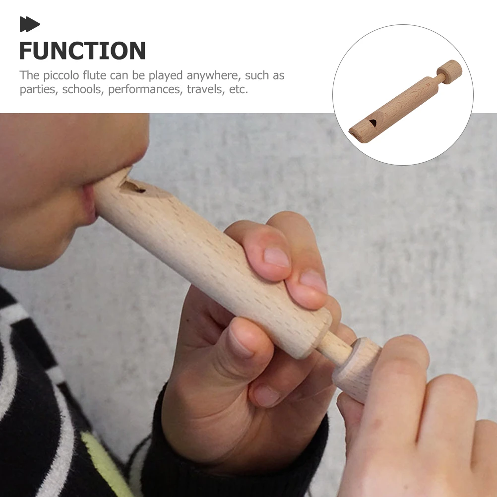 

Wooden Piccolo Flute For Kids Slide Whistle Music Instrument Children Diy Push Pull Flute Kids Musical Plaything