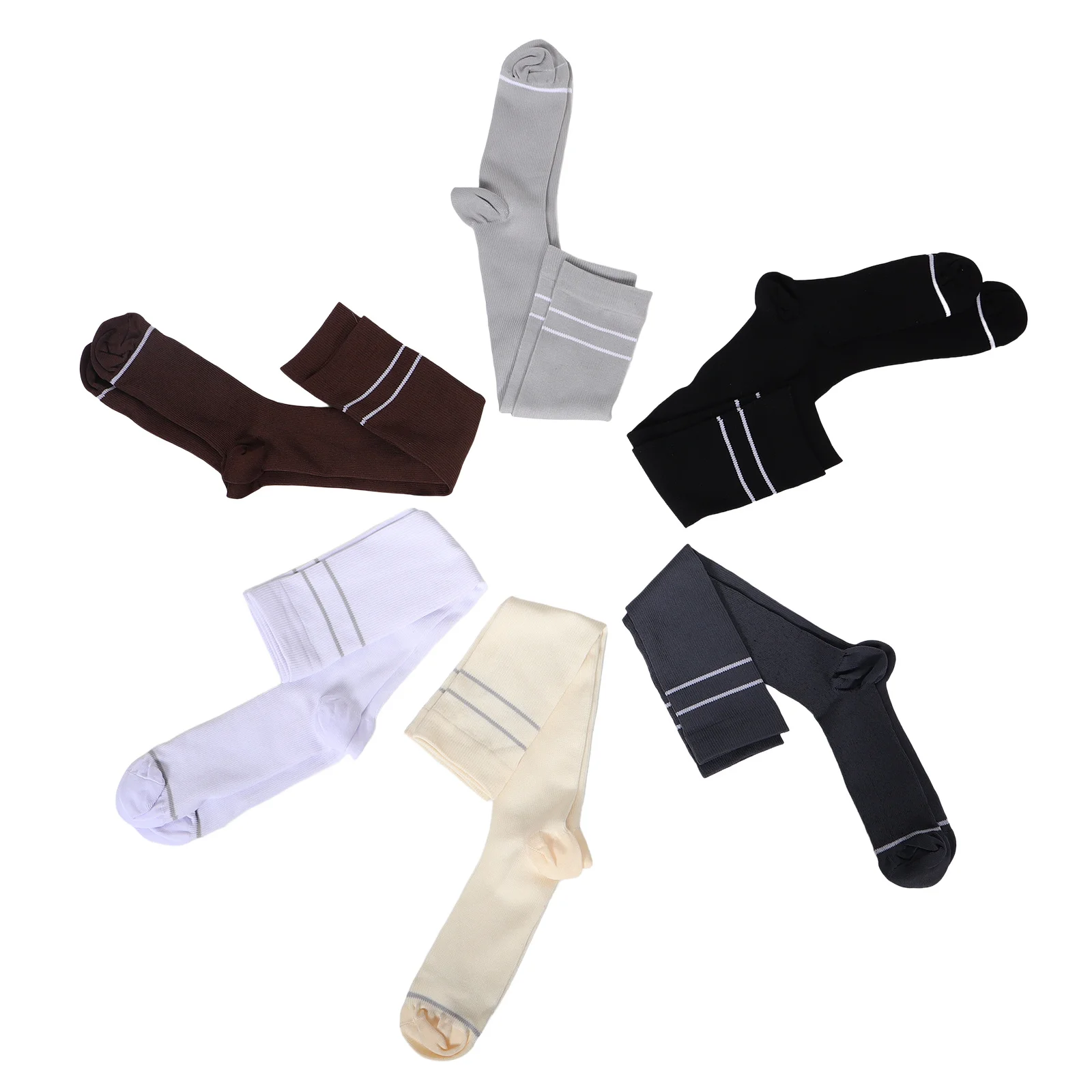 

6Pairs Compression Socks Sports Athletic Stockings Breathable Running Cycling Maternity Nursing Socks